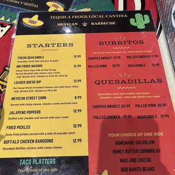 Tequila Frogs - Menu - Mexican Near Me - Old Orchard Beach, Maine Tequila Frogs - Menu - Mexican Near Me - Old Orchard Beach, Maine