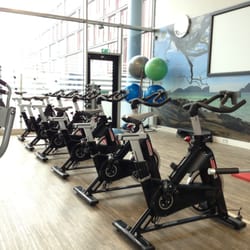 Fitness4me - 6 'spinning' bikes. Also 6 regular stationary bikes and elliptical cross trainers available in addition to the running mills.
