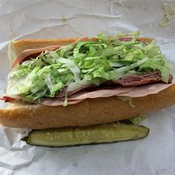 Cozzie's NY Deli - #4. Gabagool Sandwich $16 sandwich and pickle $20 with Italian soda