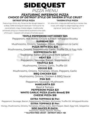 Menu photo 3 SIDEQUEST Urban Honolulu, HI Menu photo 3 SIDEQUEST Urban Honolulu, HI
