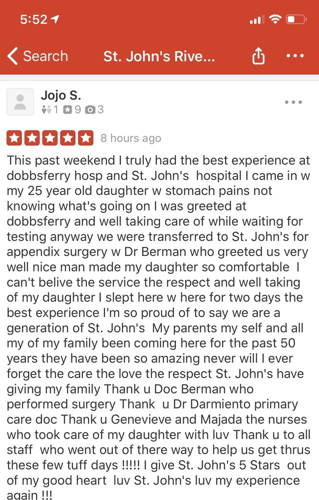ST. JOHN’S RIVERSIDE HOSPITAL DOBBS FERRY 19 Reviews 128 Ashford