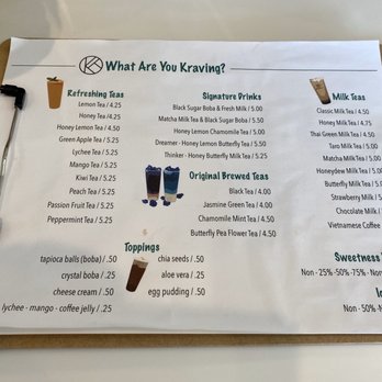 Krave Tea - Menu - Bubble Tea Near Me - Winter Park, Florida Krave Tea - Menu - Bubble Tea Near Me - Winter Park, Florida