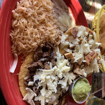 Papa's and Beer - Steak and chicken tortillas with rice and beans and guac. - Mexican Near Me - Anderson, South Carolina Papa's and Beer - Steak and chicken tortillas with rice and beans and guac. - Mexican Near Me - Anderson, South Carolina