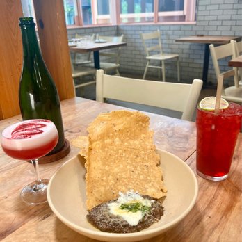 Suerte - Refried lentils y crema - Mexican Near Me - Austin, Texas Suerte - Refried lentils y crema - Mexican Near Me - Austin, Texas