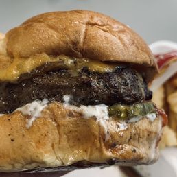 Char Cheddar Burger