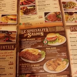Old Wild West - Menu