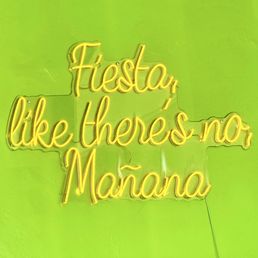 Neon wall decor: Fiesta, Like There's No Mañana Neon wall decor: Fiesta, Like There's No Mañana