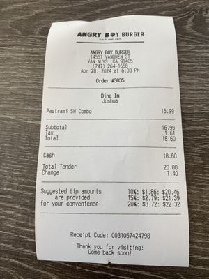 Angry Boy Burger (Drive thru) by null