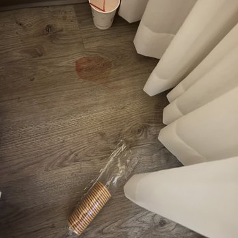 Emerald Beach Hotel - We moved a chair closer to the bed and this was under the chair. - Hotels Near Me - Corpus Christi, Texas