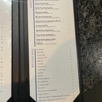 Pier 48 - Drink menu - Seafood Near Me - Indianapolis, Indiana