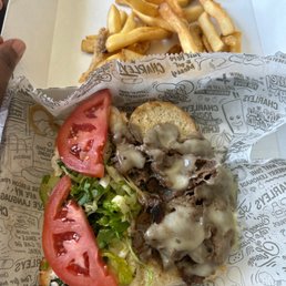 PHILLY CHEESESTEAK and ORIGINAL FRIES