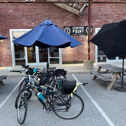 Centerpoint Brewing - Biking to ride he bar