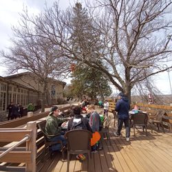 Outdoor deck with great views