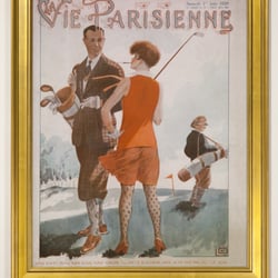 Gargoyles - A great framed repro golf art.