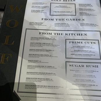 Wolf by Vanderpump at Caesars Republic Lake Tahoe - Wolf menu - American Near Me - Stateline, Nevada