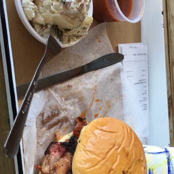 Stiles Switch BBQ & Brew - Potato salad on the left, Diablo on the right - Barbeque Near Me - Austin, Texas