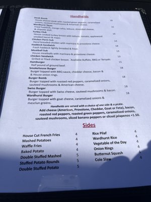 Menu photo 6 The Wardhurst Restaurant Peabody, MA