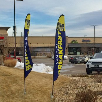 Colorado Signs & Wraps - Feather signs made for Urban Eatery & Daylight Donuts off 144th and 1-25 in Thornton - come see the signs! They look terrific! - Signmaking Near Me - Denver, Colorado