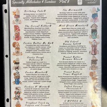 The Yard Milkshake Bar - Menu (May2022) - Ice Cream & Frozen Yogurt Near Me - Jacksonville, Florida The Yard Milkshake Bar - Menu (May2022) - Ice Cream & Frozen Yogurt Near Me - Jacksonville, Florida