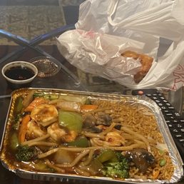 a tray of food on a table a tray of food on a table