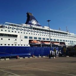 Excited to board the ferry