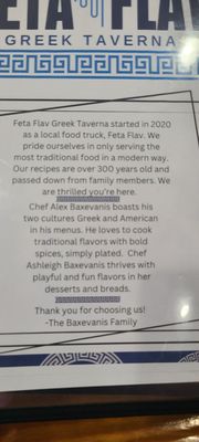 Menu photo 4 Feta Flav Hendersonville, NC