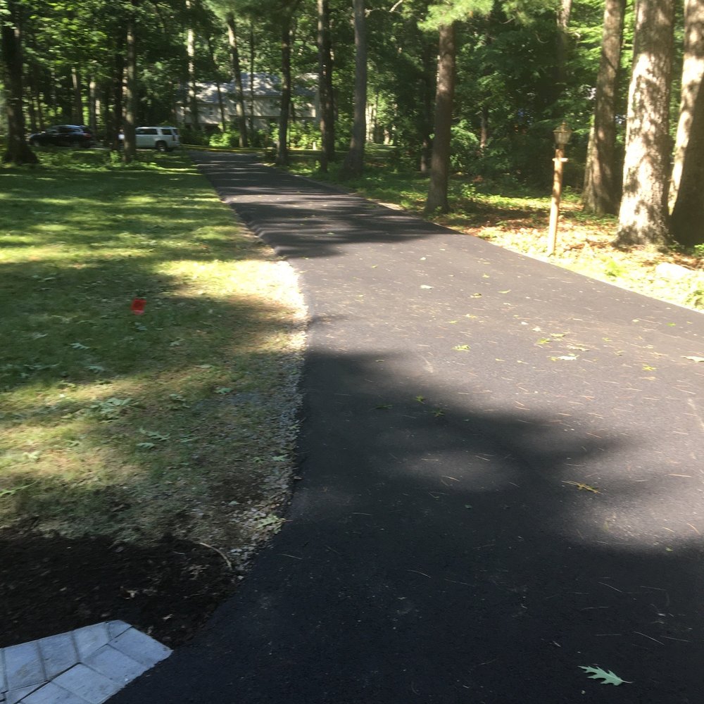 Lamacchia Landscape Construction - Brand new driveway. - Landscaping Near Me - Newton, Massachusetts