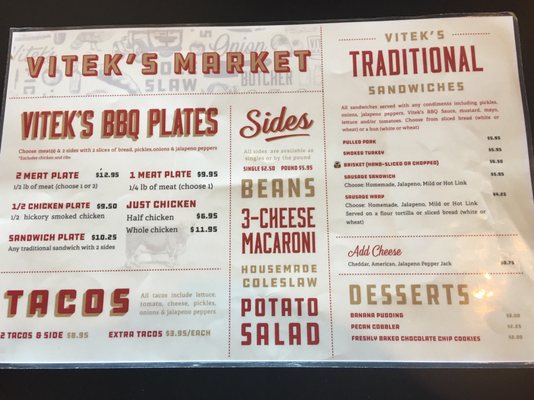 Menu photo 2 Vitek's Market Waco, TX Menu photo 2 Vitek's Market Waco, TX