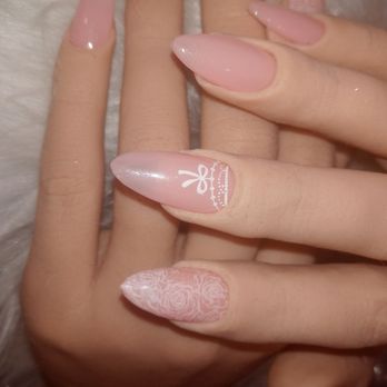 Remedy Nailz - Almond short in pale pink with hint of white art. - Nail Technicians Near Me - Pacoima, California