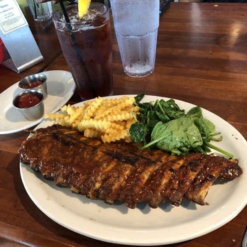 Coconuts - Ribs, French Fries, spinach. Delicious! - Seafood Near Me - Fort Lauderdale, Florida