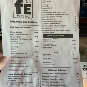 Fizz ed - drink - New American Near Me - Boone, North Carolina