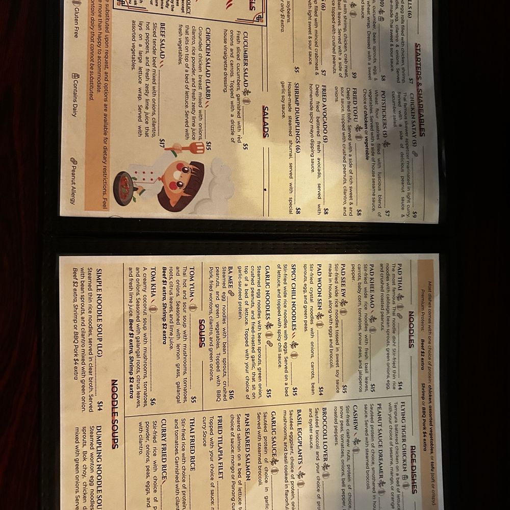 Flying Tiger Thai Restaurant - Menú - Thai Near Me - Castle Hills, Texas Flying Tiger Thai Restaurant - Menú - Thai Near Me - Castle Hills, Texas