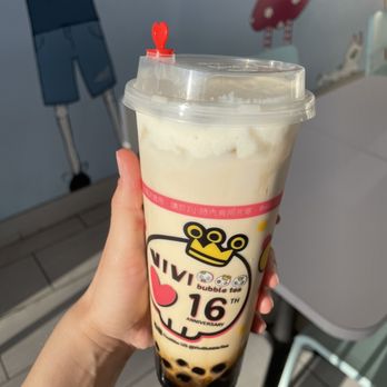 Vivi Bubble Tea - Flaming Brown Sugar Milk Large - Bubble Tea Near Me - San Marcos, California