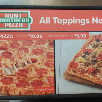Mobil - a menu for a pizza restaurant - Gas Stations Near Me - CHARLESTON, South Carolina
