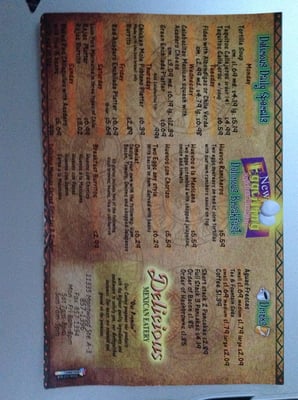 Menu photo 1 Delicious Mexican Eatery El Paso, TX