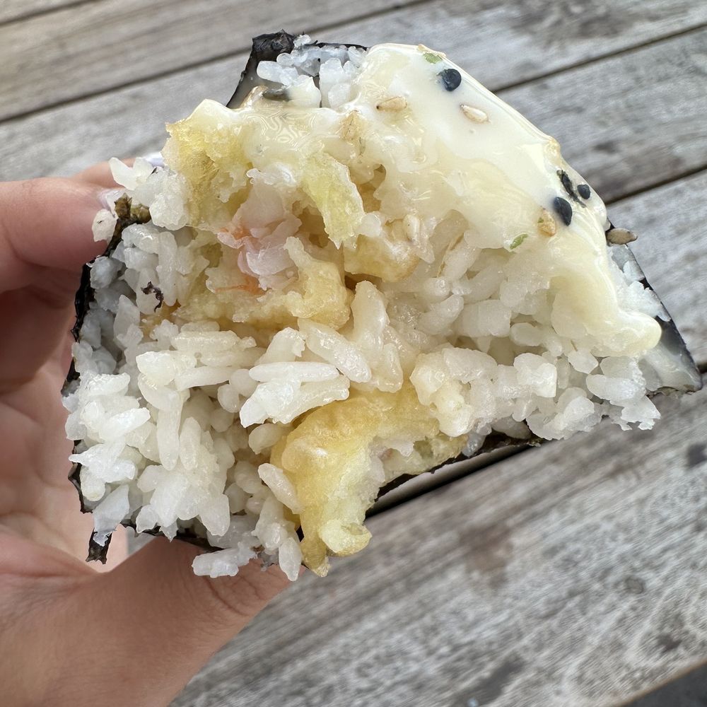 Shootz - 2 Pc Honey Coconut Shrimp Musubi. Does this look like coconut shrimp to you? ‍ - Hawaiian Near Me - Stanton, California