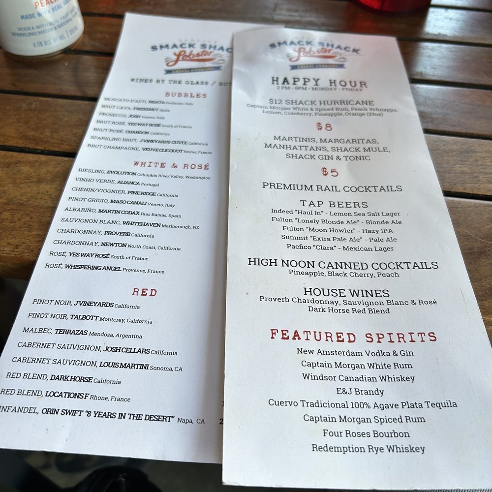 Smack Shack - Happy hour drink menu - Seafood Near Me - Minneapolis, Minnesota Smack Shack - Happy hour drink menu - Seafood Near Me - Minneapolis, Minnesota
