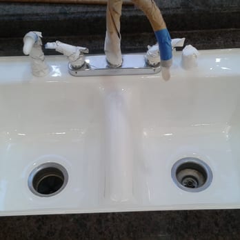 Tub Quality Reglaze - Kitchen sink AFTER photo - Refinishing Services Near Me