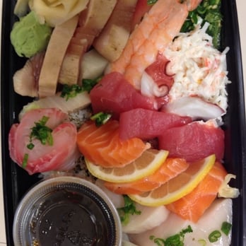 Sushi 86 - Chirashi take out ($15.50). Good fresh assortment - Sushi Bars Near Me - Cleveland, Ohio Sushi 86 - Chirashi take out ($15.50). Good fresh assortment - Sushi Bars Near Me - Cleveland, Ohio