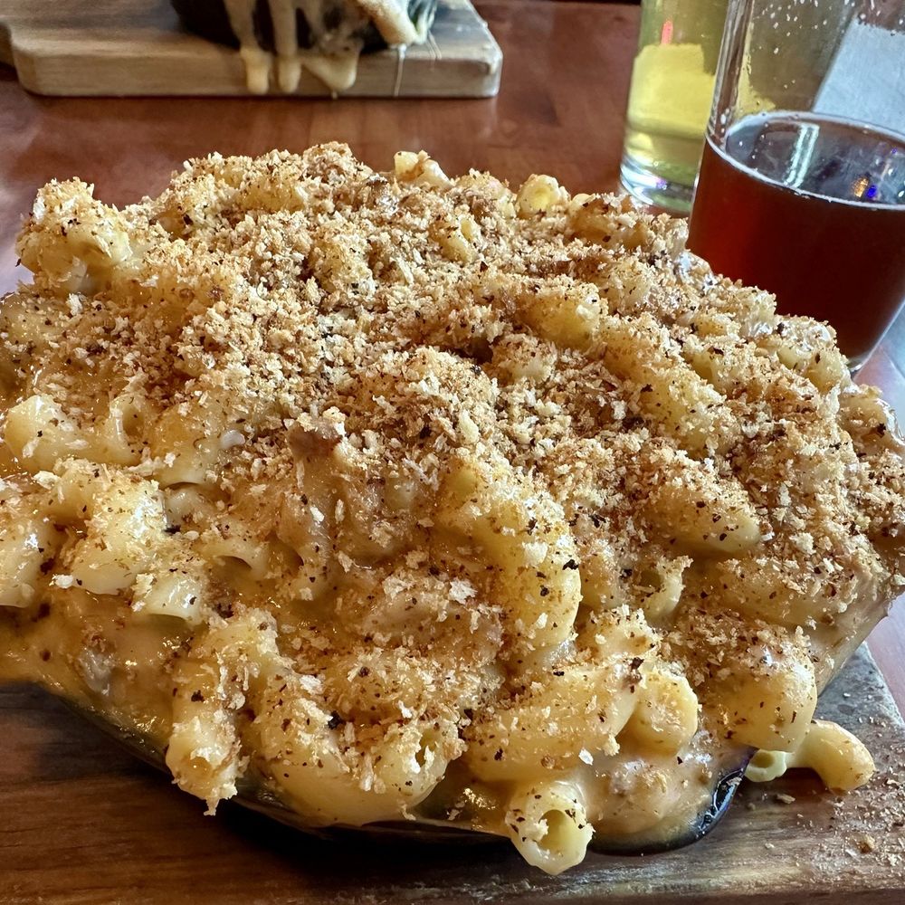 Tommyknocker's Cornish Pasty - Mac and Cheese pulled pork style (Vegan!?!?!) - British Near Me - Port Townsend, Washington Tommyknocker's Cornish Pasty - Mac and Cheese pulled pork style (Vegan!?!?!) - British Near Me - Port Townsend, Washington