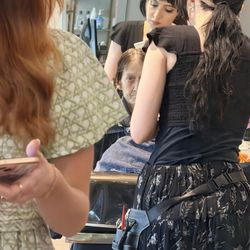 Chemistry Hair Salon - While she was getting her perm by Mattie.