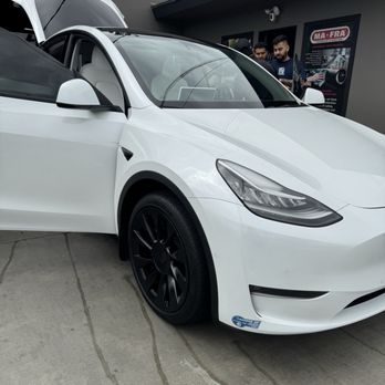 Supreme Shine Auto - Ceramic Coating & Paint Correction - Tesla Model Y with White Interior - Auto Detailing Near Me - Orange, California