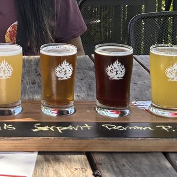 Burning Bush Brewery - Beer flight - Breweries Near Me - Chicago, Illinois