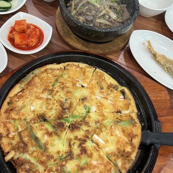 Cho Dang Village - Seafood pancake - Korean Near Me - Plano, Texas Cho Dang Village - Seafood pancake - Korean Near Me - Plano, Texas