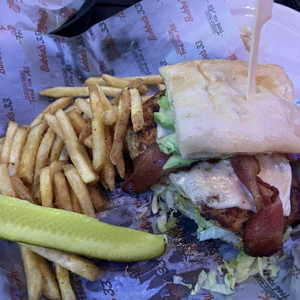 Chicken Bacon Avocado Sandwich