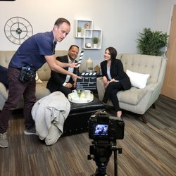 Coldwell Banker West - We have our own professional video recording studio, with a set, lighting and a green screen.