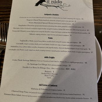 Il Nido - menu - Italian Near Me - Seattle, Washington Il Nido - menu - Italian Near Me - Seattle, Washington