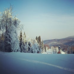 Czarny Groń - Widok z górnego orczyka