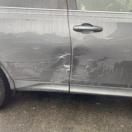 RAV4 after being hit (doors did not close properly)
