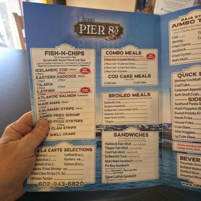 Menu photo 8 Oscar's Pier 83 Glendale, AZ
